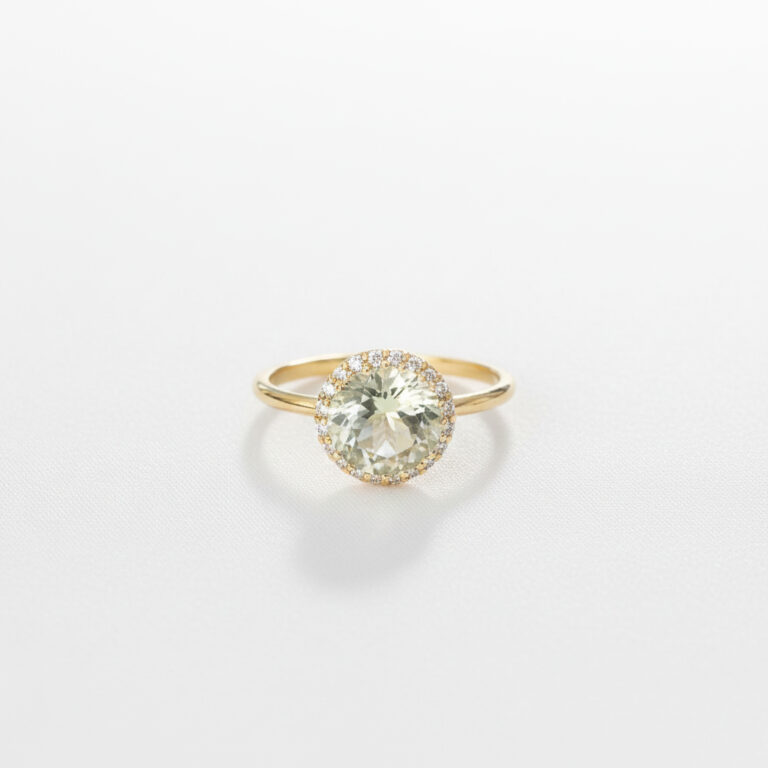 Prasiolite Little Precious Ring