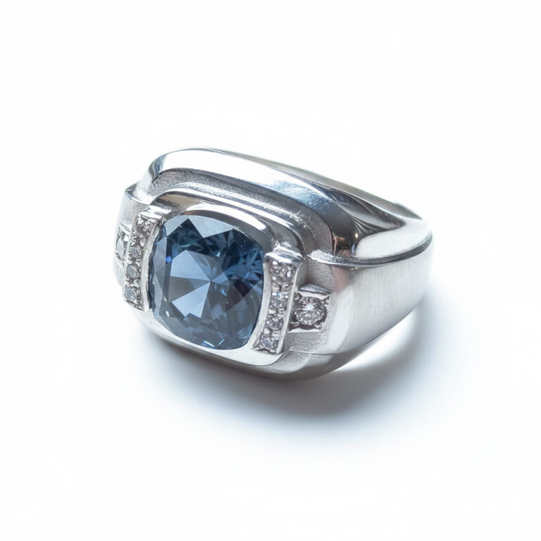 Moissanite Tank Ring