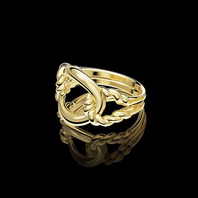 Bague Cordage — modélisation 3D, Guillaume Grillo