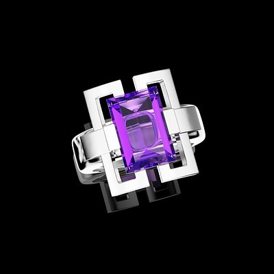 Bague diptyque — modélisation 3D, Guillaume Grillo