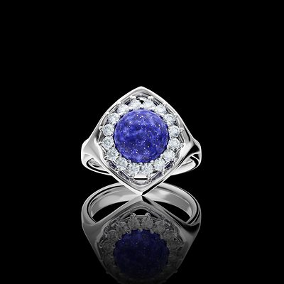 Bague losange — modélisation 3D, Guillaume Grillo