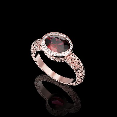 Bague Ornements — modélisation 3D, Guillaume Grillo
