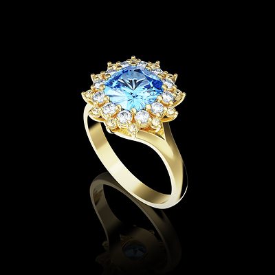Bague panier, double entourage — modélisation 3D, Guillaume Grillo