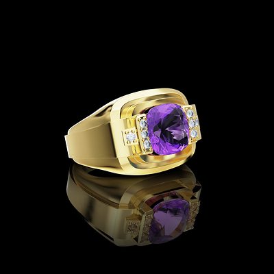 Bague tank — modélisation 3D, Guillaume Grillo