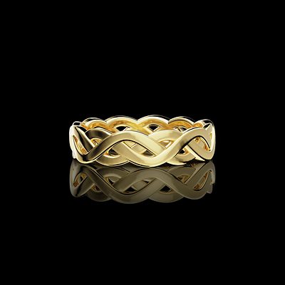 Bague tressage II — modélisation 3D, Guillaume Grillo
