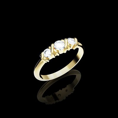 Bague X — modélisation 3D, Guillaume Grillo