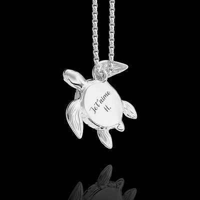Pendentif tortue — modélisation 3D, Guillaume Grillo