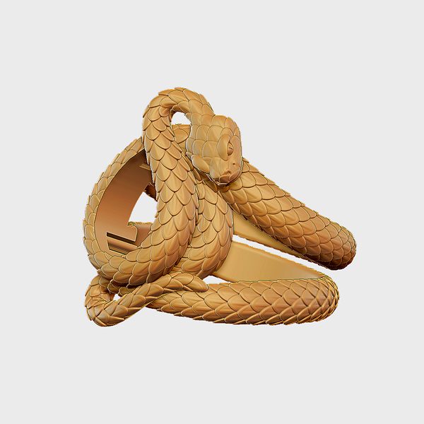 Étape 1 — le fichier 3D d'une bague serpent.